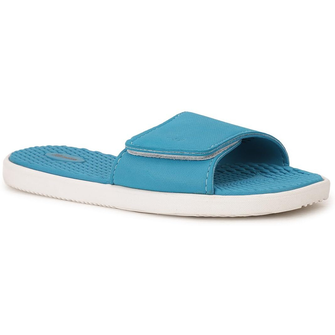 Bata BUBBLE X LADIES MULE Blue Casual Slipon Open Toe Mule Thong Slipper Flat & Low HH 0-25 MM For Women UK Size- 7