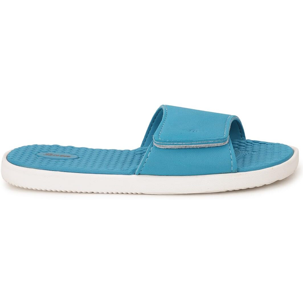 Bata BUBBLE X LADIES MULE Blue Casual Slipon Open Toe Mule Thong Slipper Flat & Low HH 0-25 MM For Women UK Size- 7