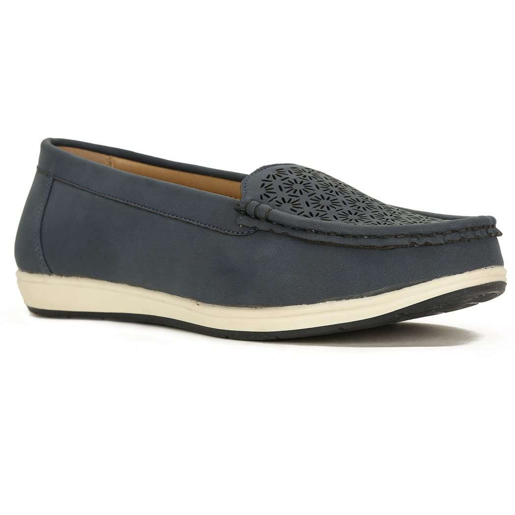Bata Womens Mario Loafers, (5519609), UK 5 Blue