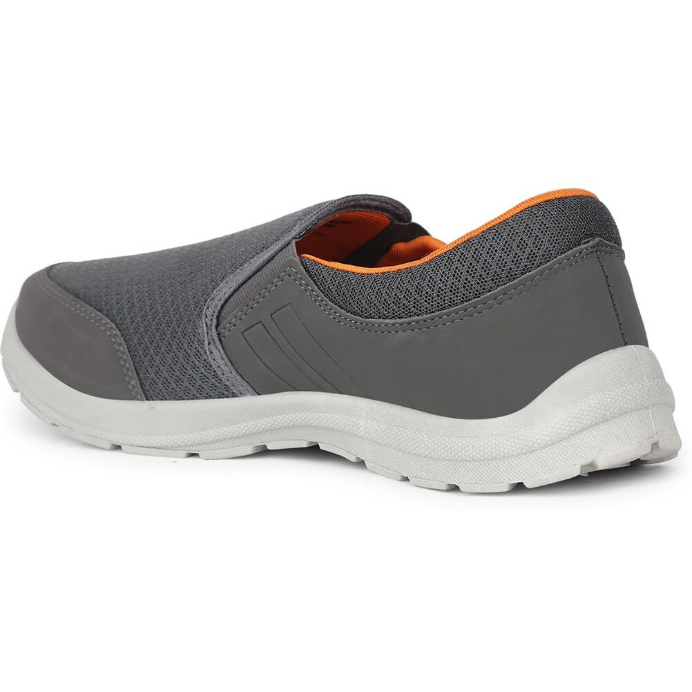 Bata Mens Slipon Walking Shoes Trek Grey, 6 UK Size- 8
