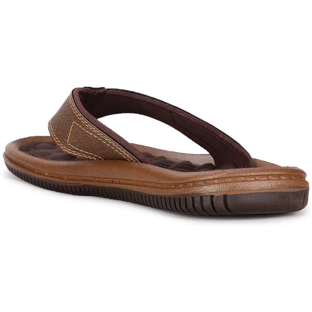 Bata Men's JOY Slippers (8714812_BROWN_10 UK)