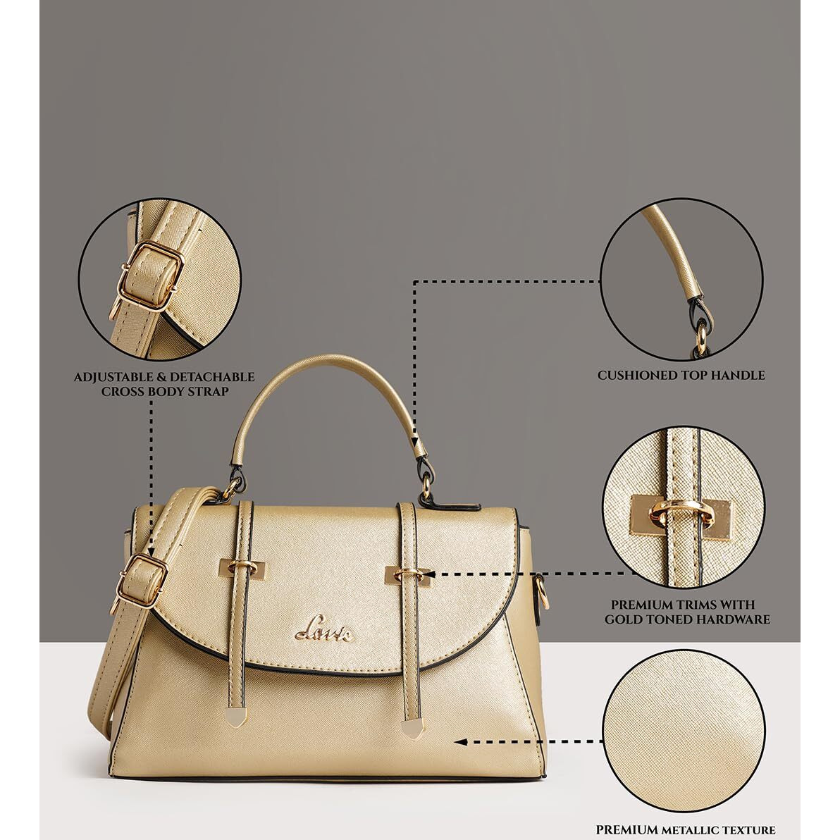Lavie - HWER247121M4 Beech Women's Handbag (Gold)