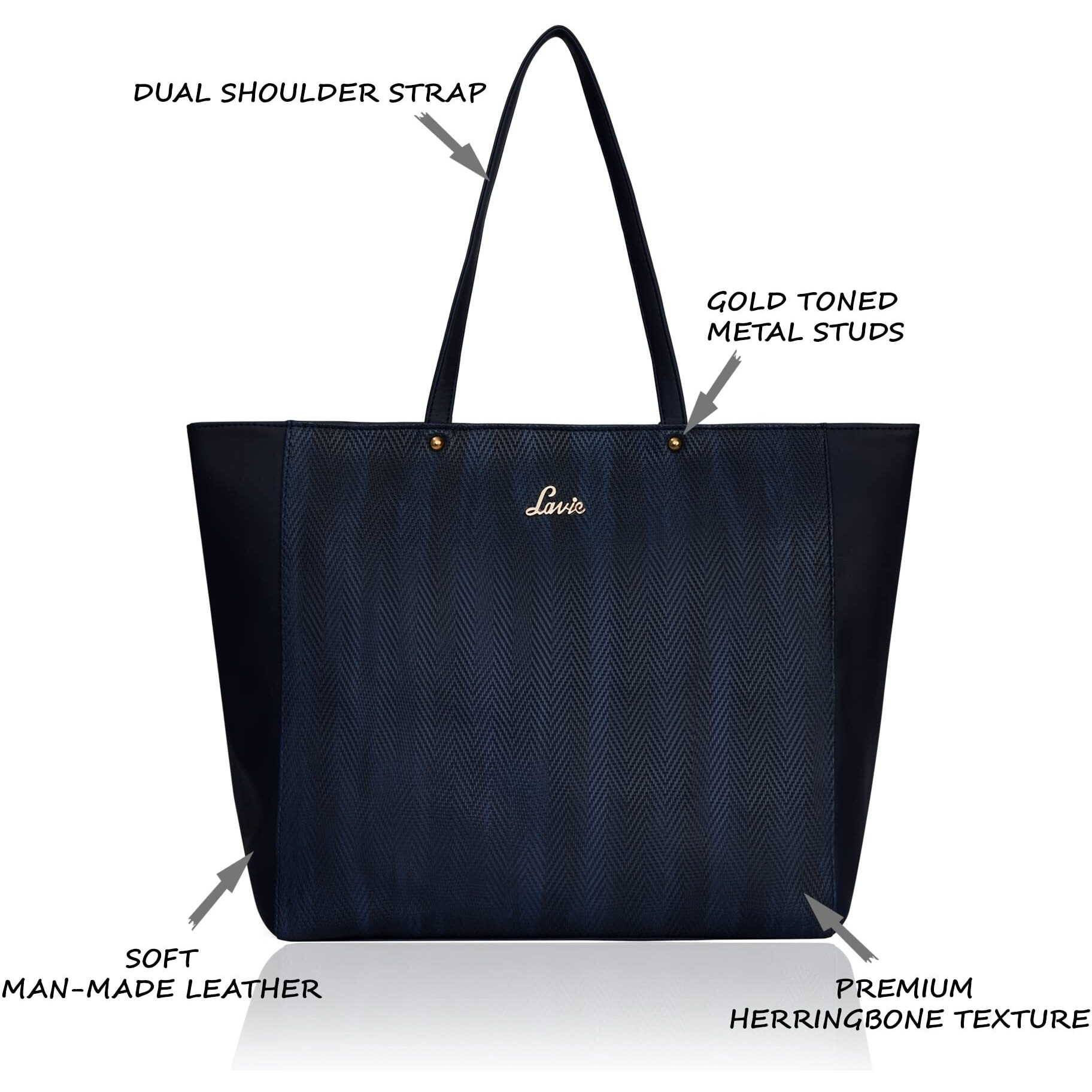 Lavie Women's Malnov Tote Bag (Navy Blue)