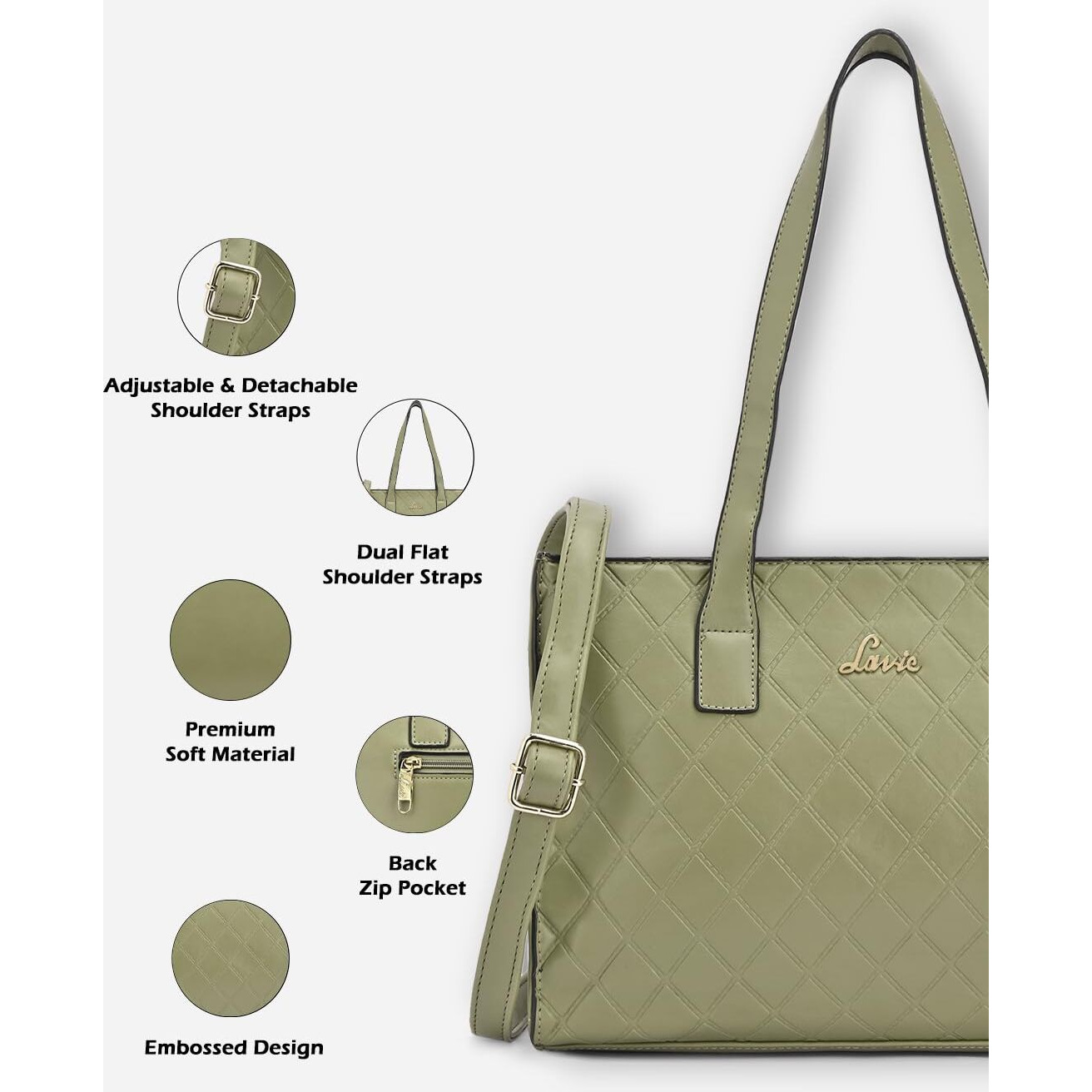 Lavie Women's Handbag (Olive Green)