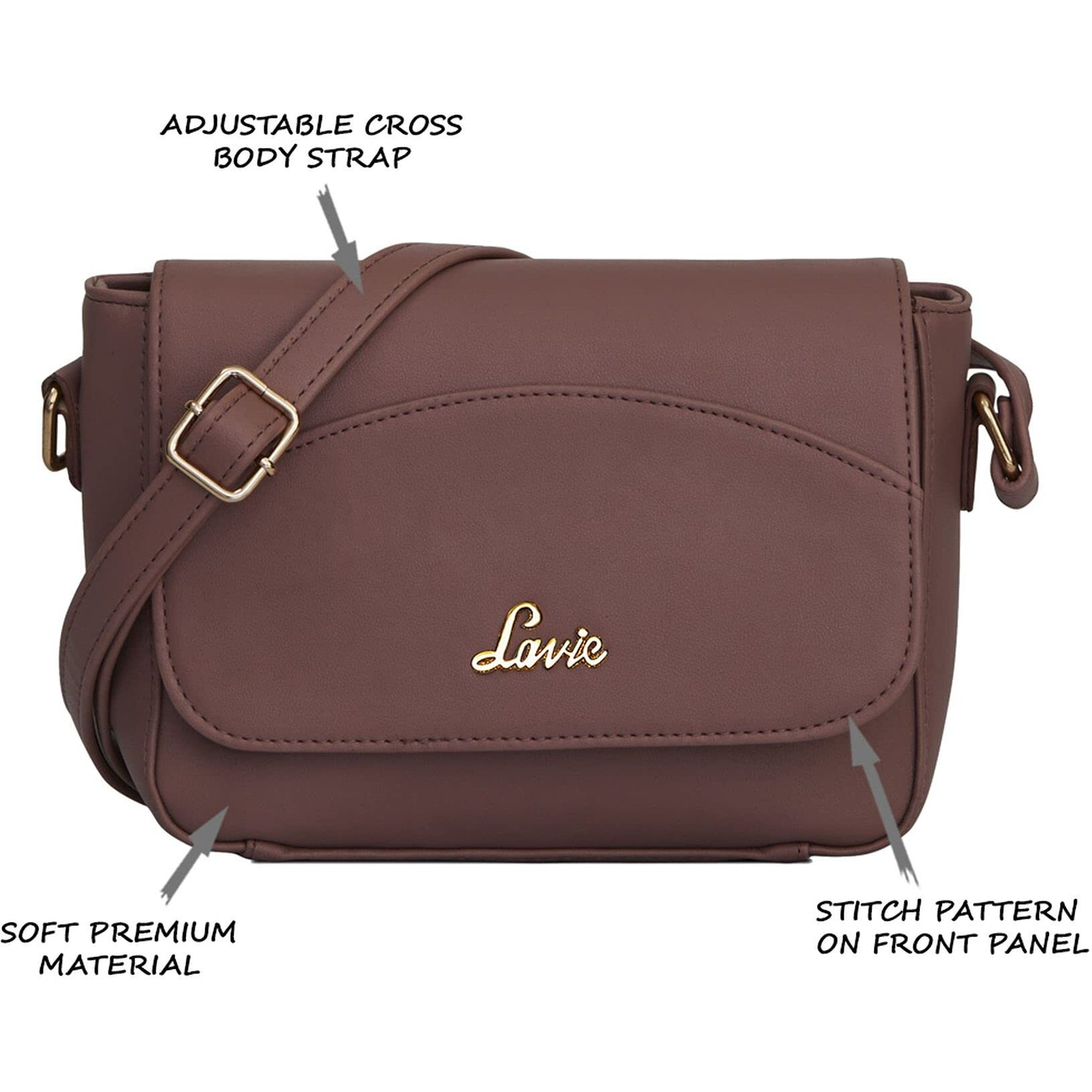 Lavie Women's Broxa Flap Over Sling Bag | Ladies Purse Handbag