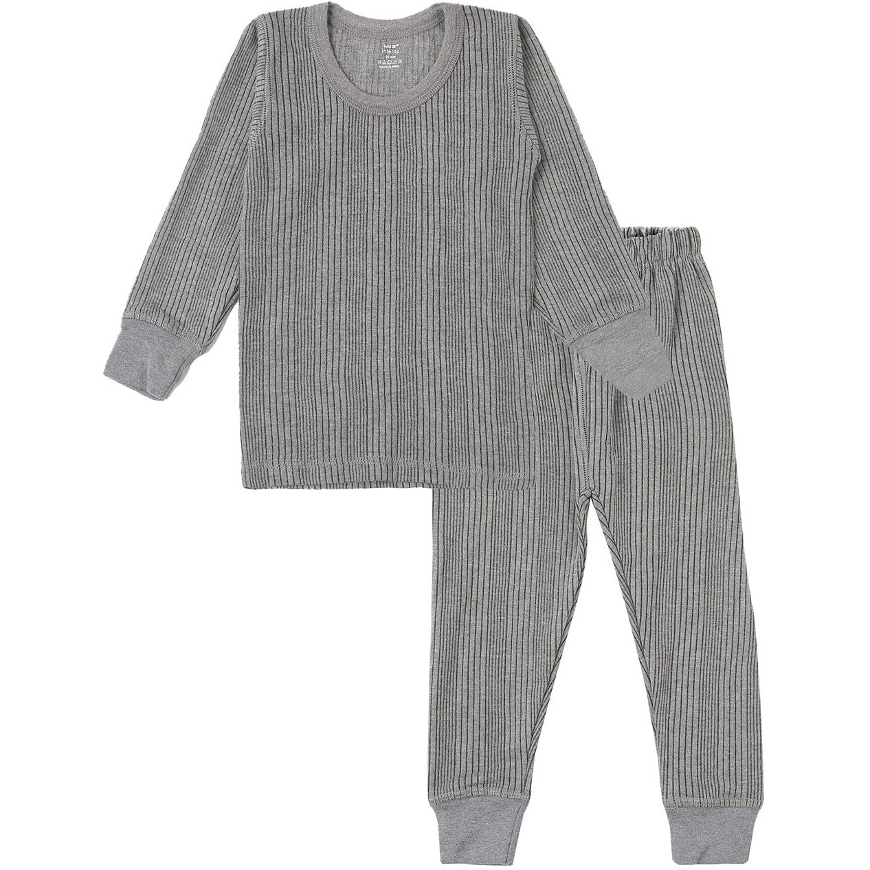 Lux Inferno Baby Kid Boy Thermal Set Base Layer (Inferno FSO CH_Charcoal Melange_70Cm)