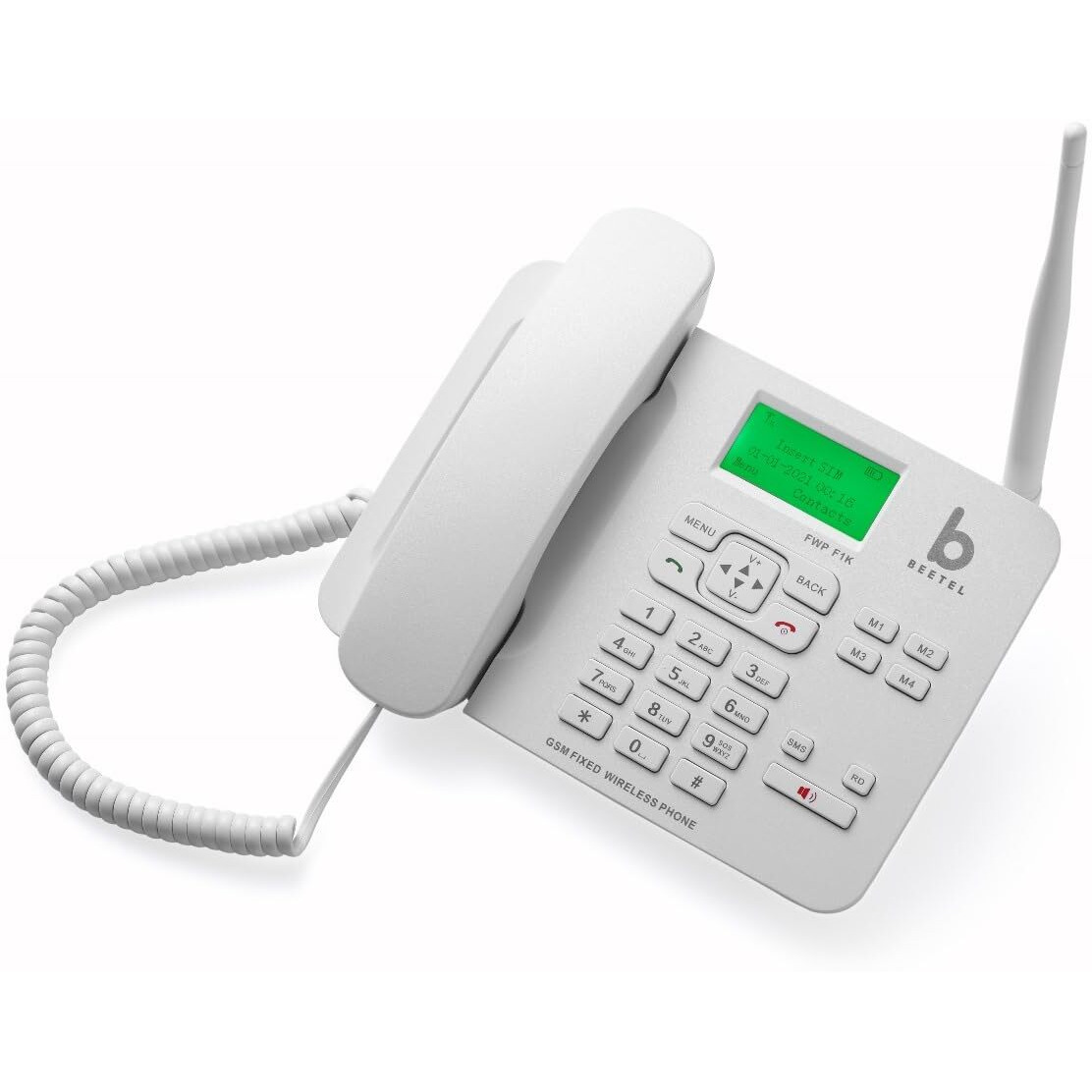 Beetel F1K is Quad Band 2G GSM Phone, with 2-Way Speakers,LCD Display,Supports Hotline Function,Stores Upto 500 Contacts,Speed Dial,Alarm,Basic Calculator,4 Direct Memory Keys,Auto Lock Keypad(White)