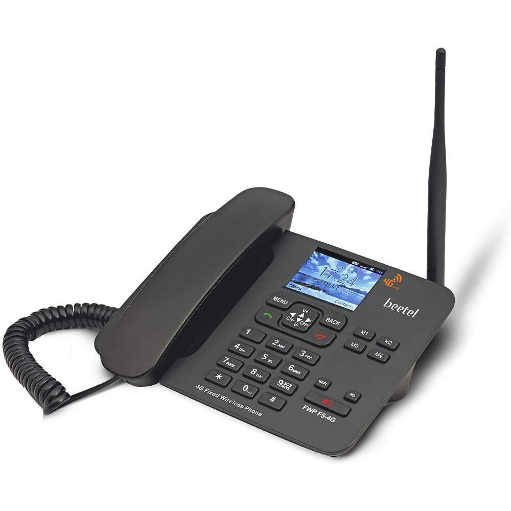 Beetel F5 4G is Colour LCD Screen,High-Performance detachnable 'TNC' Antenna,Supports 4G Volte, 4G, 3G, 2G Support,FM Radio,Bluetooth,Speed Dial 4 Direct Memory,Alarm,Basic Calculator(Black)