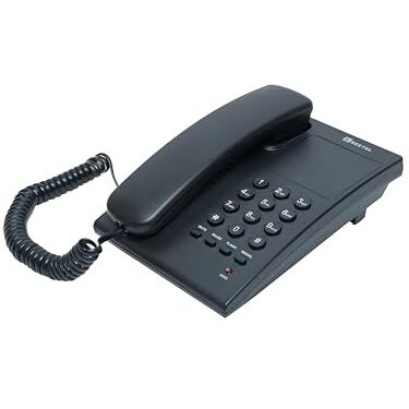 Beetel G10 Newly Launched, Coded Landline, Ringer LED Indication, Desk and Wall Mountable, 3 Step Ringer Volume Control, Tone/Puls/Flash/Pause/Redial, TEC Certified (G10 Black)