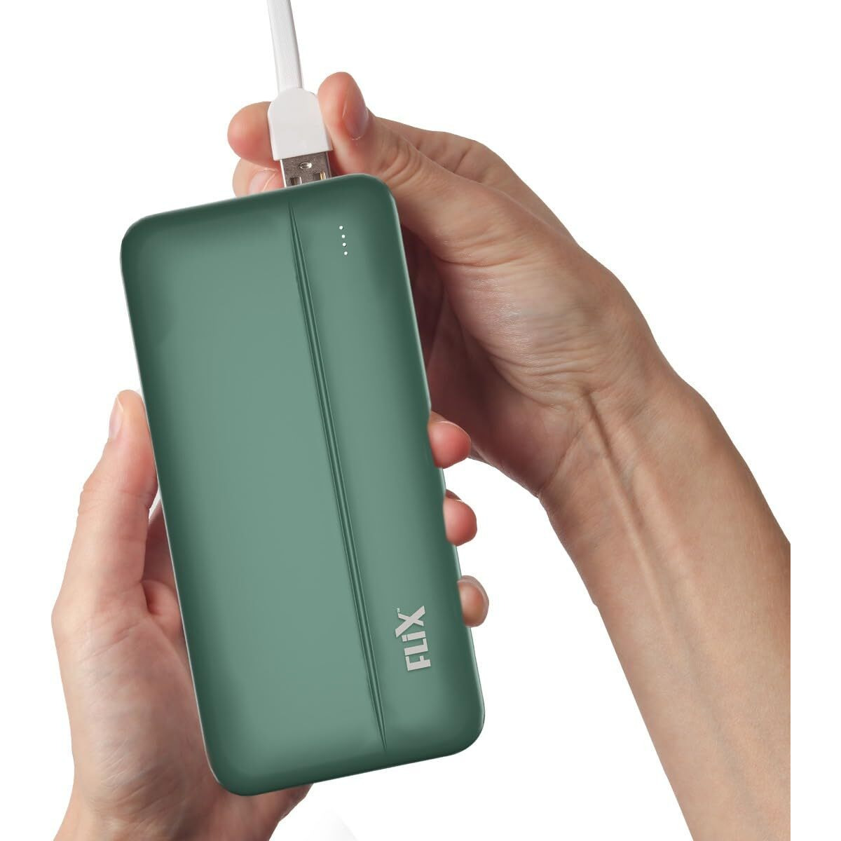FLiX(Beetel) UltraCharge 20,000mAh QCPD Power Bank,USB C/B Input,Tripple output 22.5W High-Speed Power Delivery,Compatible to iPhone 14 13 12 11 Samsung S22 S23 Google Pixel7 Oneplus(P25- Olive Green)