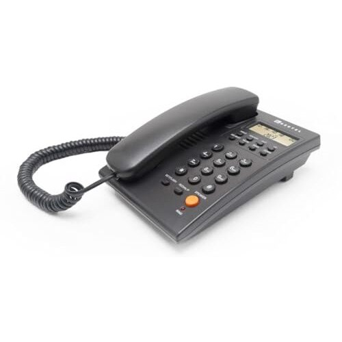 Beetel Newly Launched G30, TEC Certified, Caller ID LCD Display, Ringer LED, DTMF/FSK Compatible, 2-Way Adjustable Speaker Phone, Music on Hold, Desk/Wall Mountable, 3 Level LCD Contrast(G30-Black)
