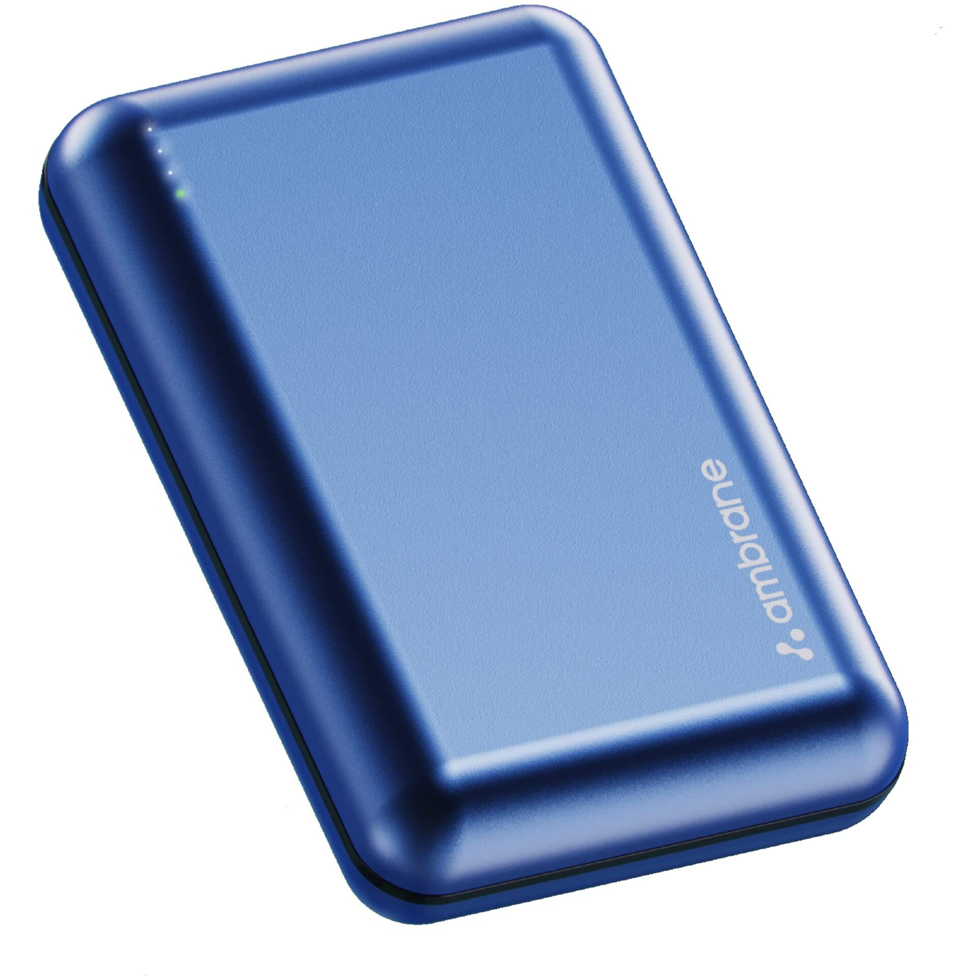 Ambrane 20000mAh Premium Metallic Nano Powebank, 22.5W Super Fast Charging, Compact Pocket Size, Dual Type C & USB, Power Delivery PD & Quick Charge for iPhone, Smartphones (Powerlit XL, Blue)