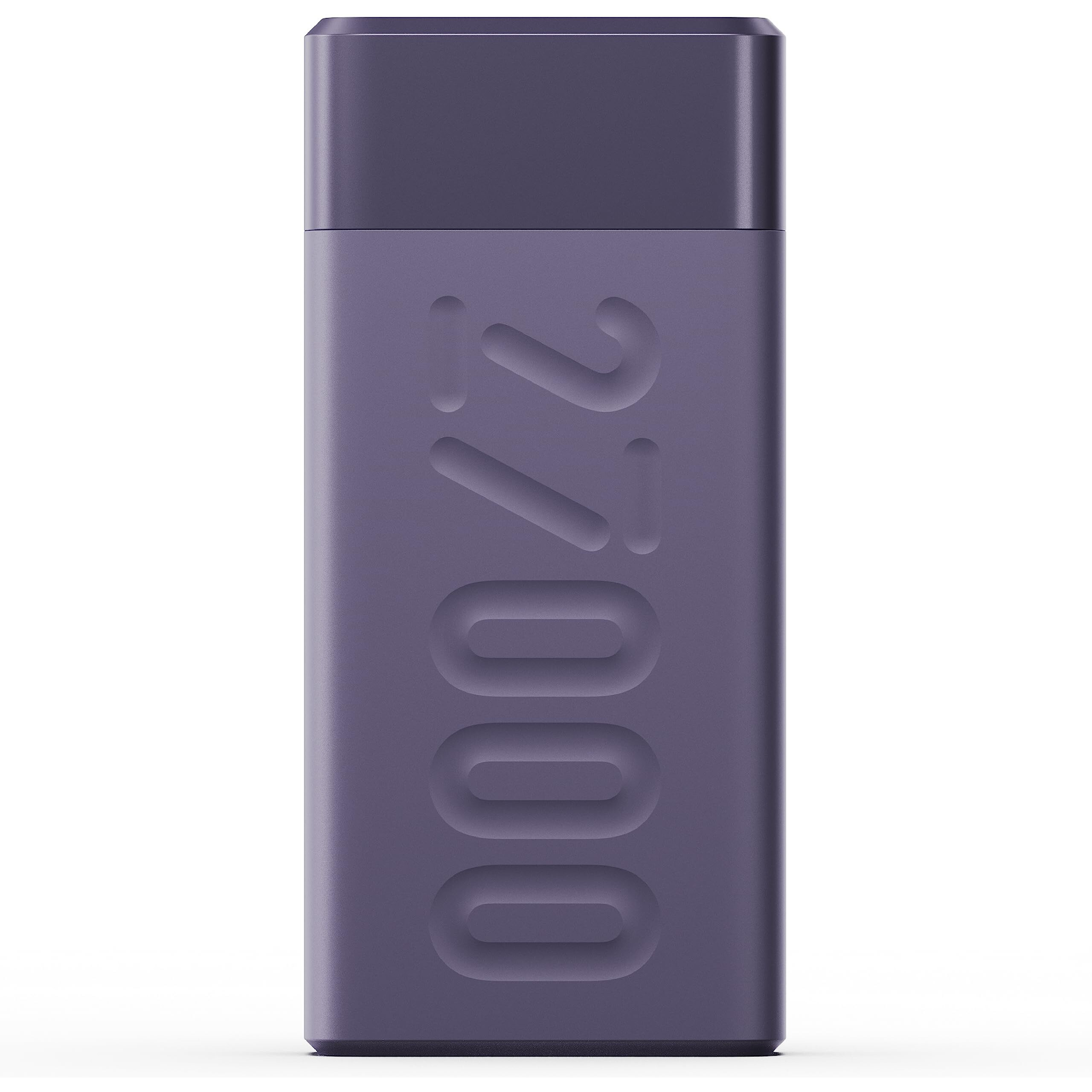 Ambrane 27000mAh Powerbank, 22.5W Fast Charging, Triple Output (2 USB & 1 Type C), PD, Quick Charge for iPhone, Android & Other Devices, Made in India + Type C Cable (Stylo Pro 27K, Deep Purple)