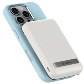 Stuffcool Lucid Plus 15W Magnetic Wireless Powerbank with Stand for AirPods Pro, iPhone 12/13/14/15/16, Flagship Android and 20W Fast Wired Charging
