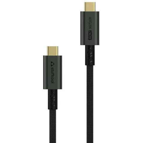 Stuffcool Primus USB 4 Type-C to Type-C Cable with 240W Power and 40Gbps Data with 8K Video Transmission