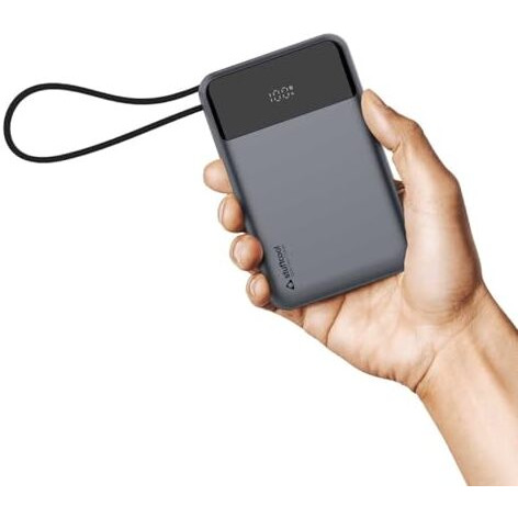 Stuffcool GIGA Smallest 65W 20000mAh Laptop Powerbank with Built in 100W 5A Type C Cable,Charges MacBook air 0-100%,MacBook pro laptops 0-90%,Supports superfast Charging 2.0,fastcharges iPhone,Pixels