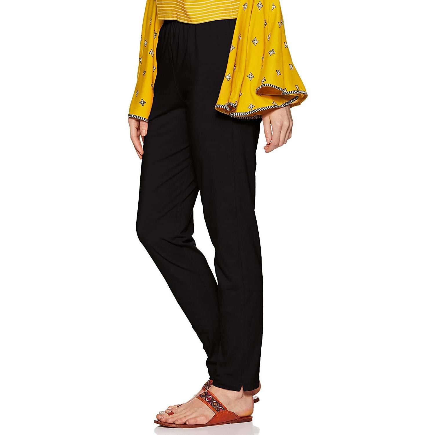 Lux Lyra Women's Regular Fit Kurti Pant Black Free Size