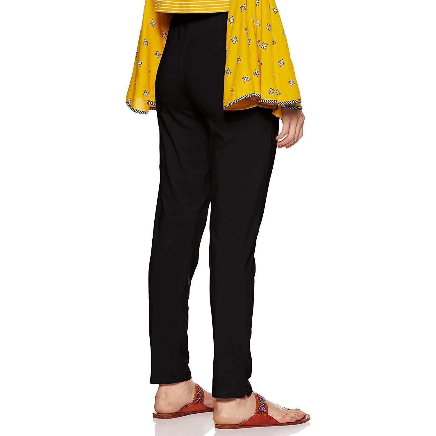 Lux Lyra Women's Regular Fit Kurti Pant Black Free Size