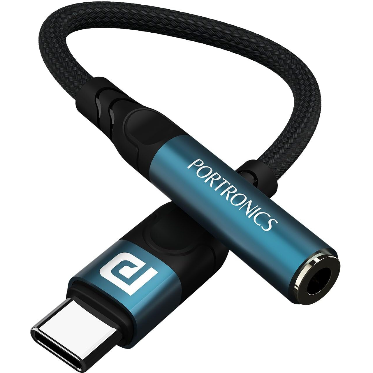 Portronics iKonnect C Pro Type C to 3.5 mm Audio Jack Connector with DAC Headphone Converter Adapter Compatible with iPhone 15 Pro Max/15 Pro/15 Plus, Galaxy S23/S22/S21/S208 & Other Type C Phones