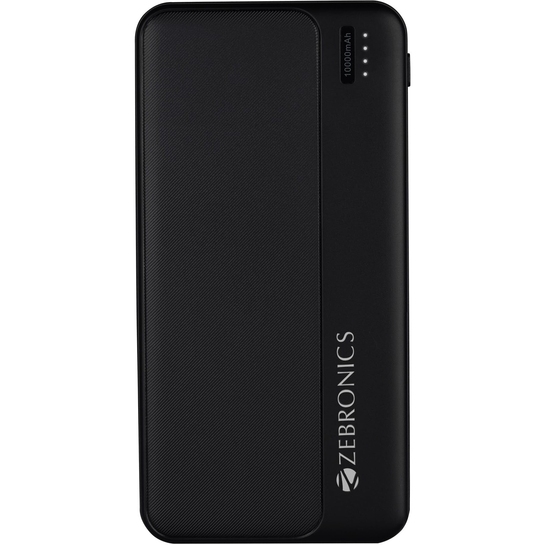 ZEBRONICS MB10000S5 Power Bank, 10000 mAh, 12W, Dual USB Output, Type C | Micro USB Inputs, Built in Protections, LED Indicator, Included USB to Type C Cable, Made in India