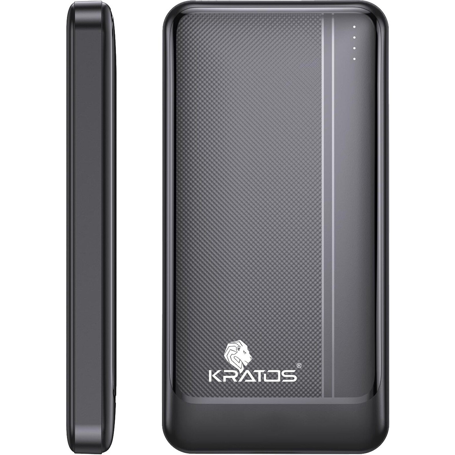 Kratos Legend Core Power Bank 10000mah, 22.5W Fast Charging Power Bank with Type C & Dual USB Output, Ultra Slim Powerbank, Compatible for iPhone,Samsung, Oppo, Vivo, Redmi (USB C & USB A Input)
