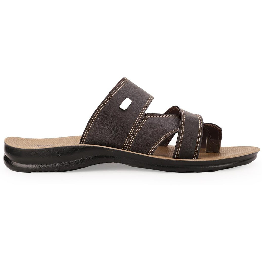 Bata Men's PU Synthetic Casual Slippers Size- 9