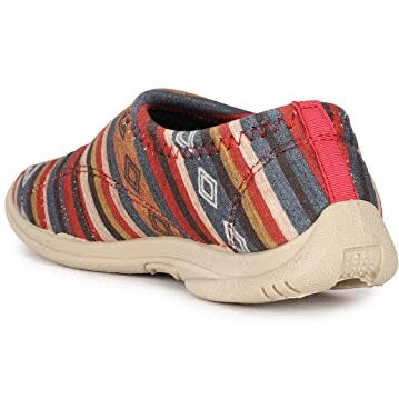 Bata Women's Printed Softy Moccasin Ballerina (5595165_Red_7 UK)