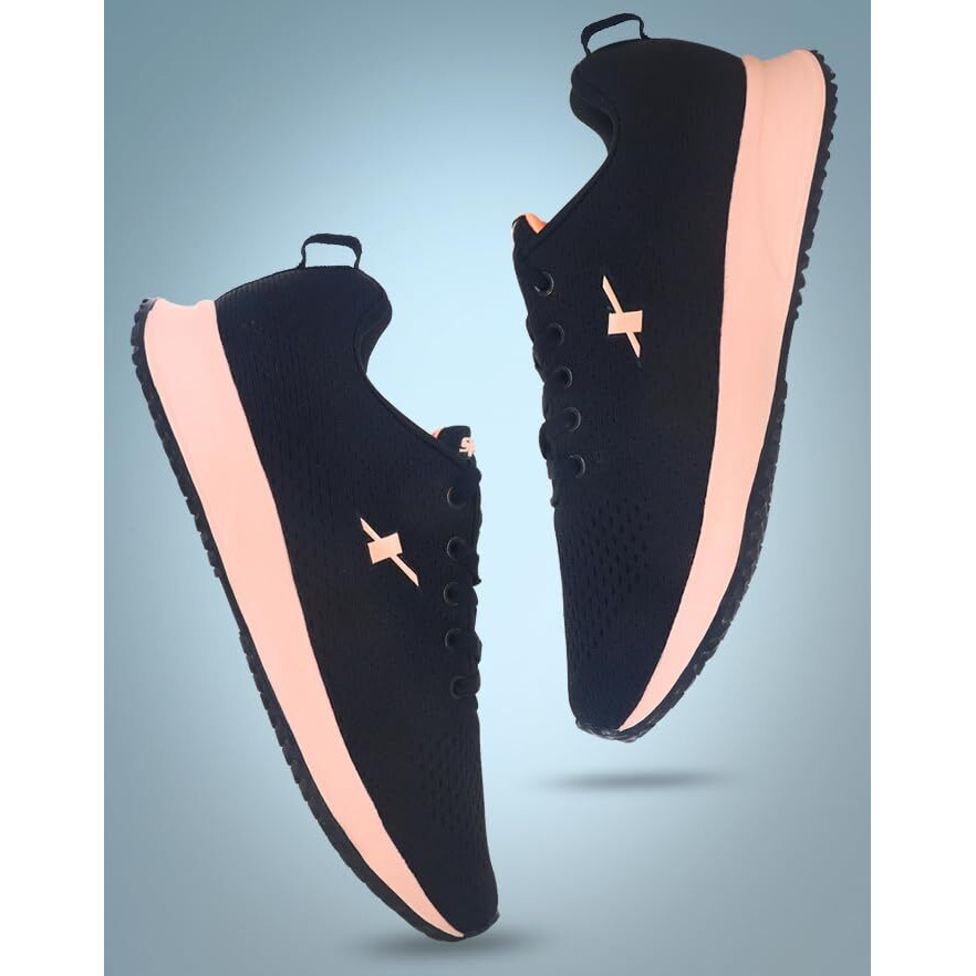 Sparx Womens SL 194 Black Peach Walking Shoe - 4 UK (SL 194)