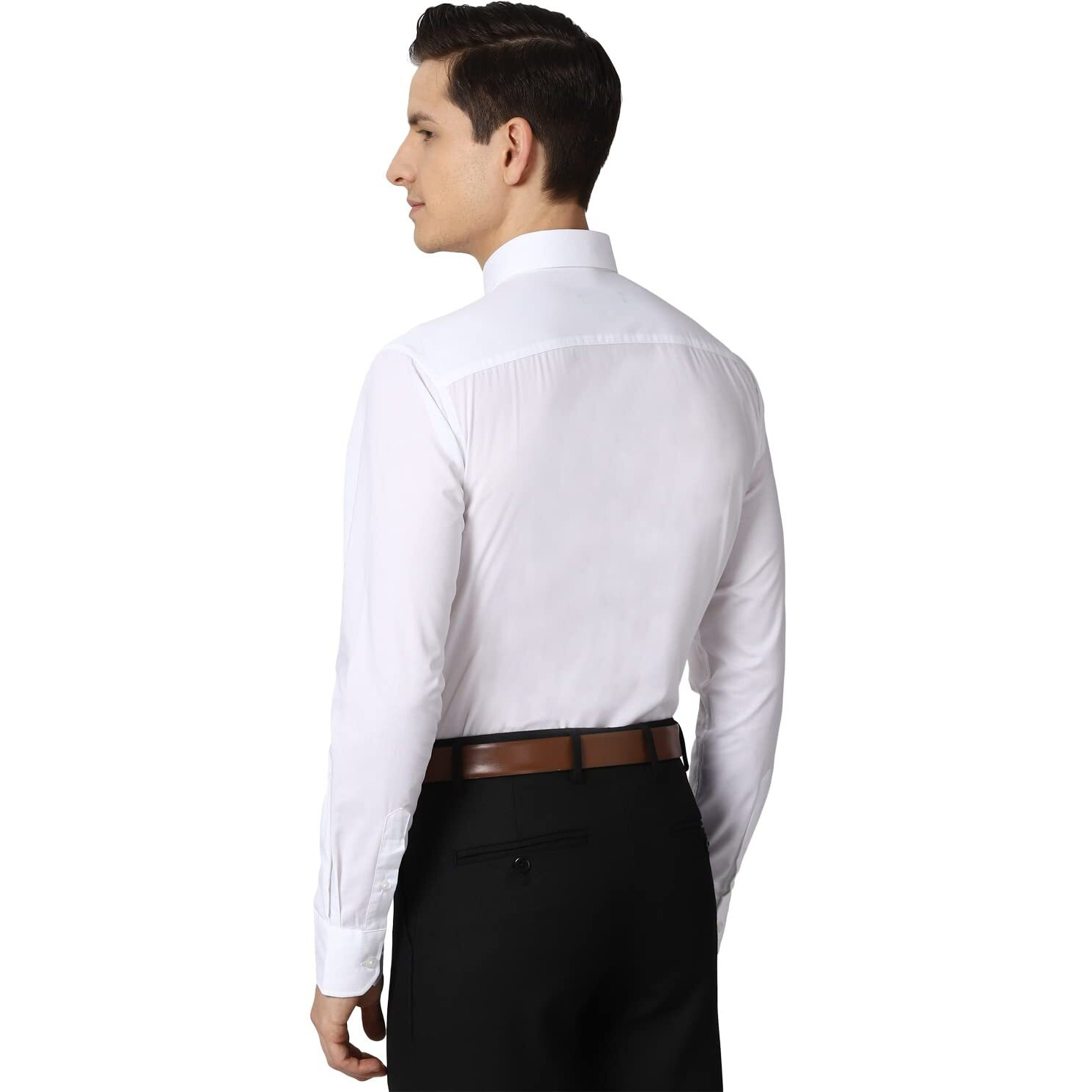 Peter England Men White Full Sleeves Formal Shirt