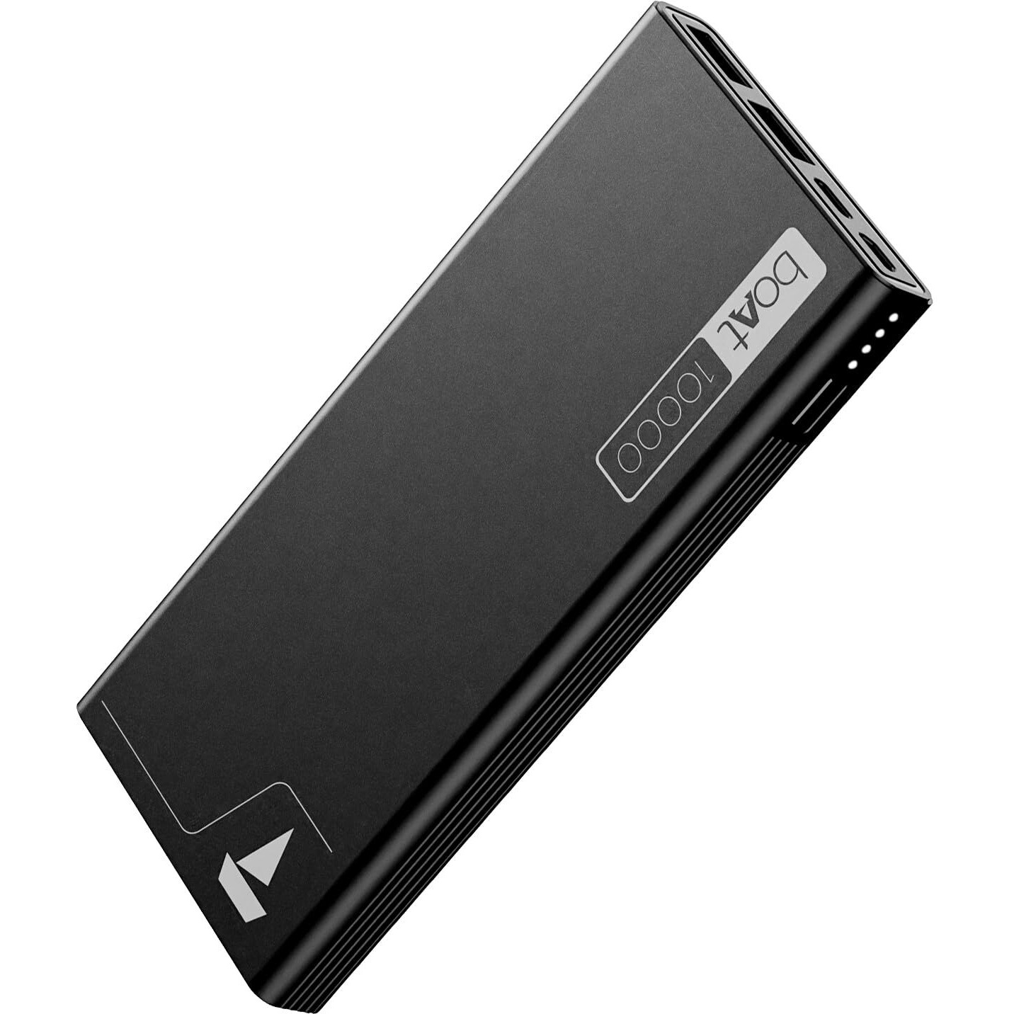 boAt Energyshroom PB300 Powerbank with 10000mAh Battery, 22.5w Fast Charging, 12-Layer Smart IC Protection, LED Indicators and Aluminum Alloy Casing(Carbon Black)