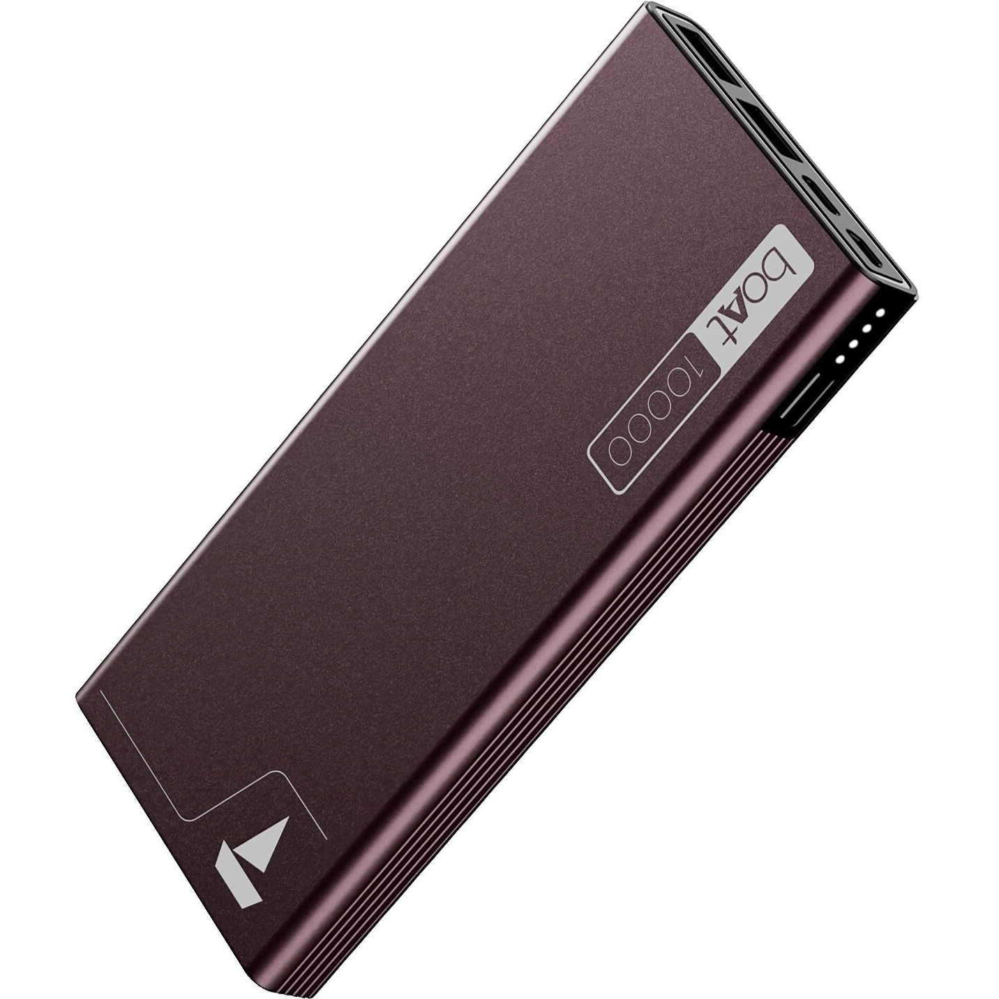 boAt Energyshroom PB300 Powerbank with 10000mAh Battery, 22.5w Fast Charging, 12-Layer Smart IC Protection, LED Indicators and Aluminum Alloy Casing(Burgundy)