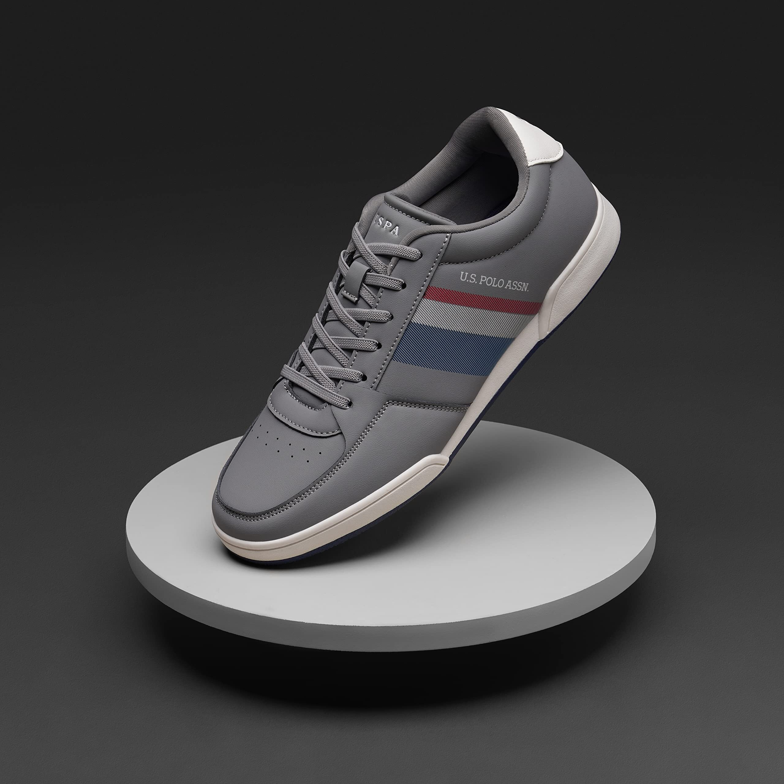 U.S. Polo Assn. Mens Anders Grey Sneaker - 6 UK (2FD22519G07)