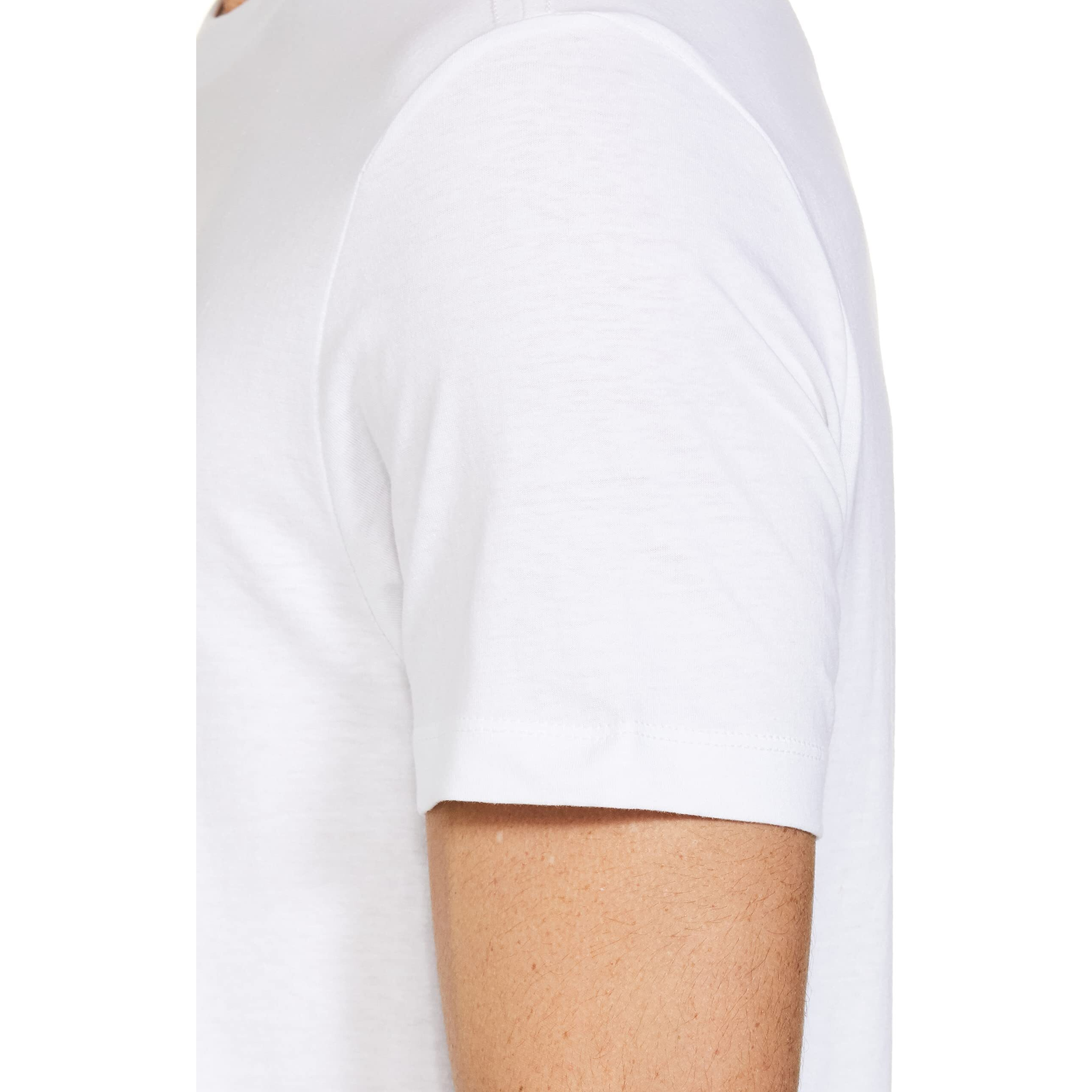 U.S. POLO ASSN. Mens Half Sleeve Round Neck Slim Fit T Shirts (Ustshs1374_White_L)