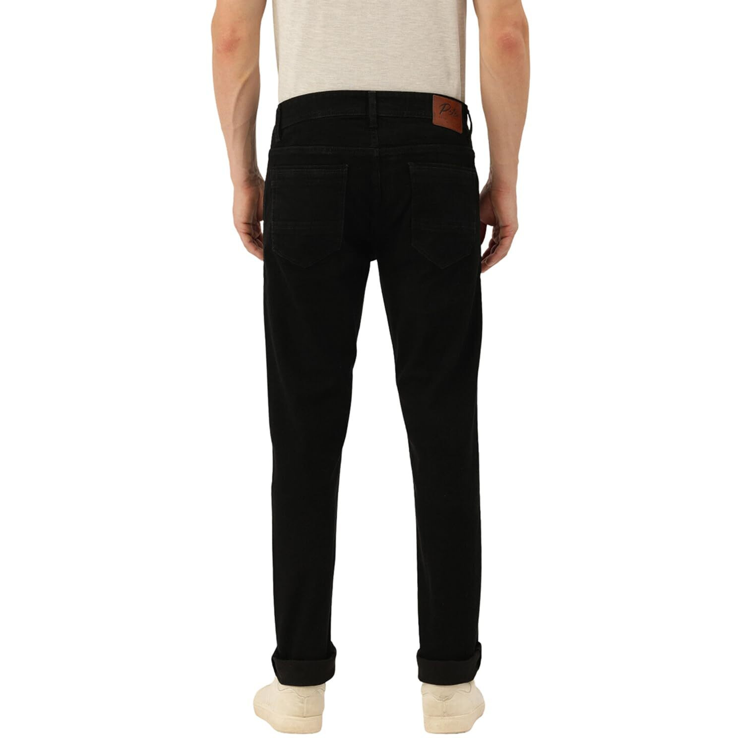 Peter England Men's Neo-Slim Fit Stretchable Jeans Deep Navy