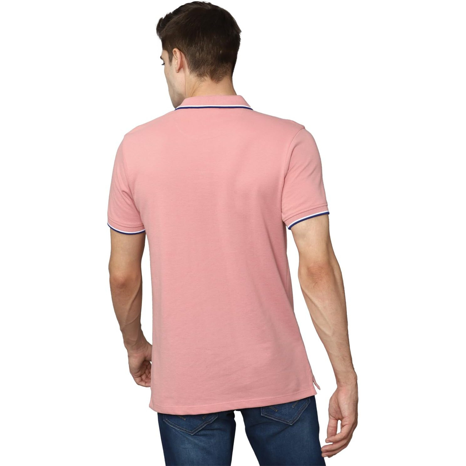 Allen Solly Men's Regular Fit T-Shirt (ASKPCURGF479080_Pink L)
