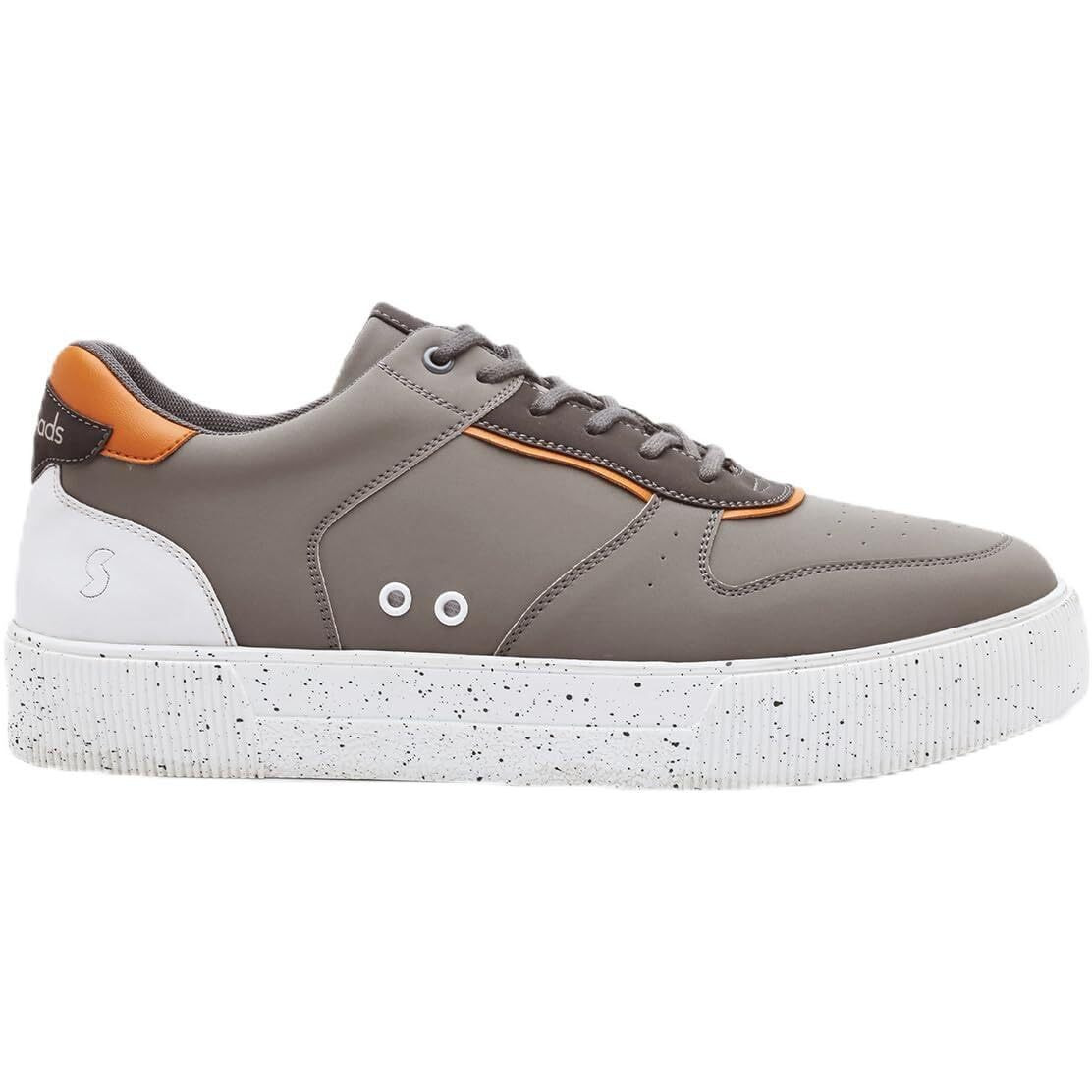 SOLETHREADS Speckle | Casual Sneaker Lightweight Cushioned Lace-up Shoes for Men | Grey | 8UK