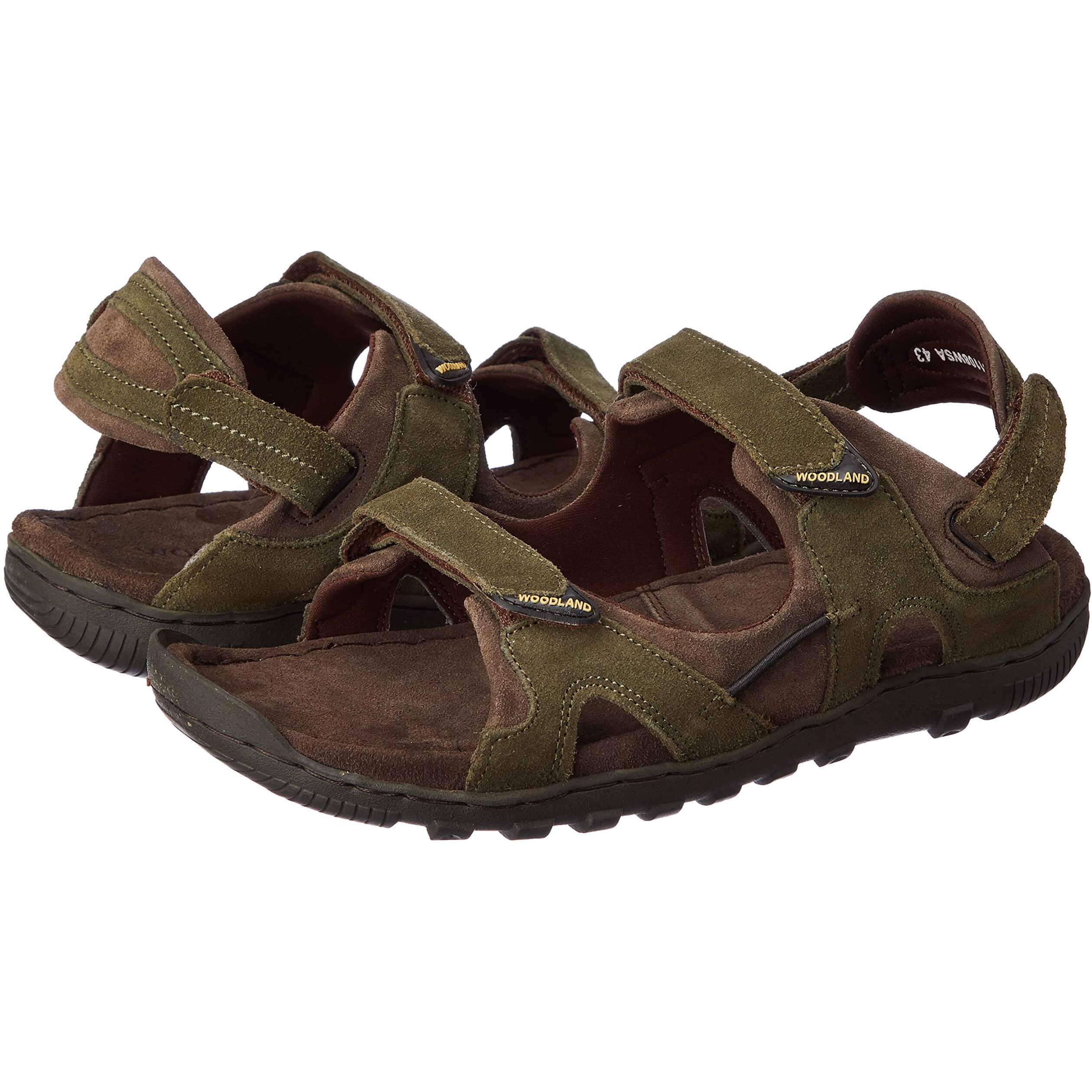 Woodland mens GD 0491108NW Olive Green Sandal - 10 UK (44 EU)(GD 0491108NW)