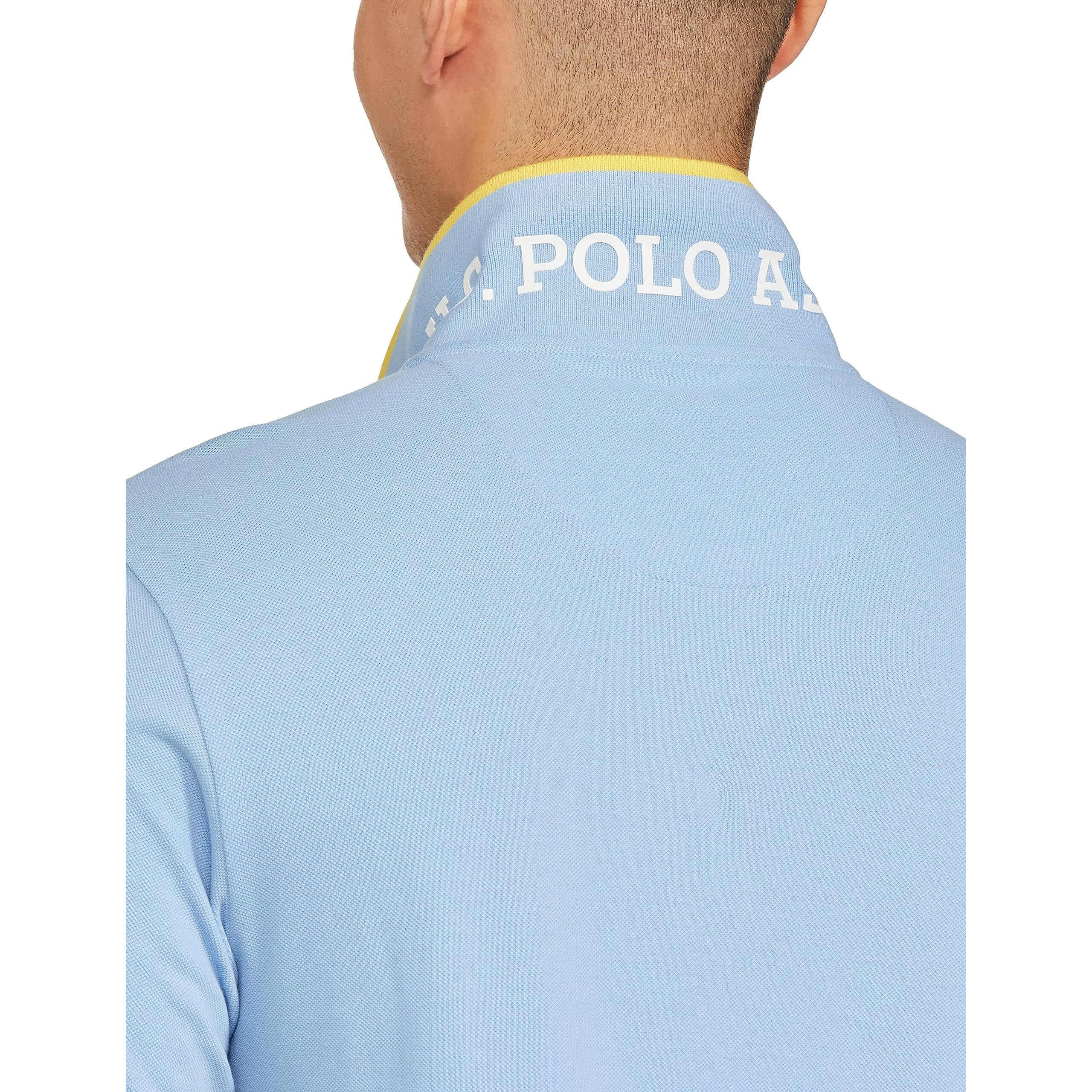 U.S. POLO ASSN. Men's Regular Fit T-Shirt (USTSHS1539_Lt. Blue_XL)