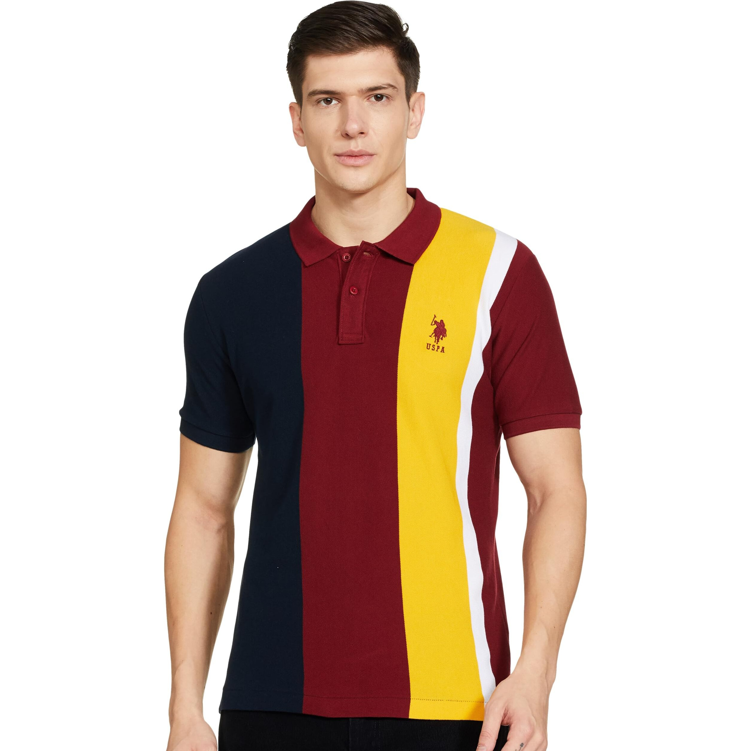 U.S. POLO ASSN. Men's Regular Fit T-Shirt (USTSHS1614_Maroon_XL)