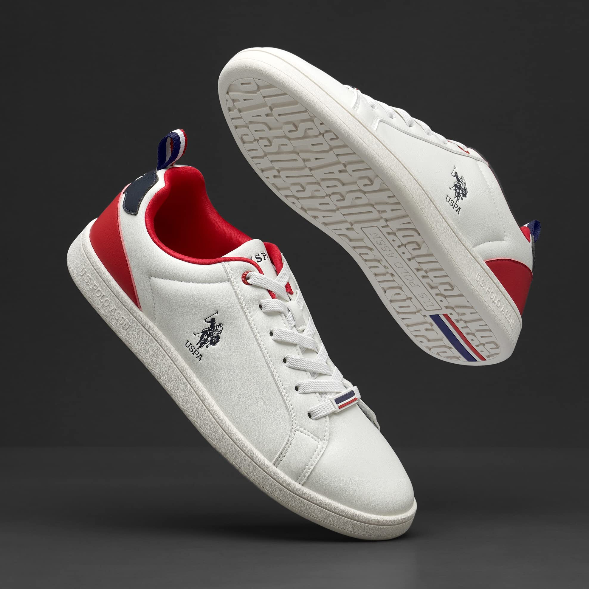 U.S. POLO ASSN. Stefan Men's Off White Sneakers-(UK/11) (US/12) (2FD22558A01)