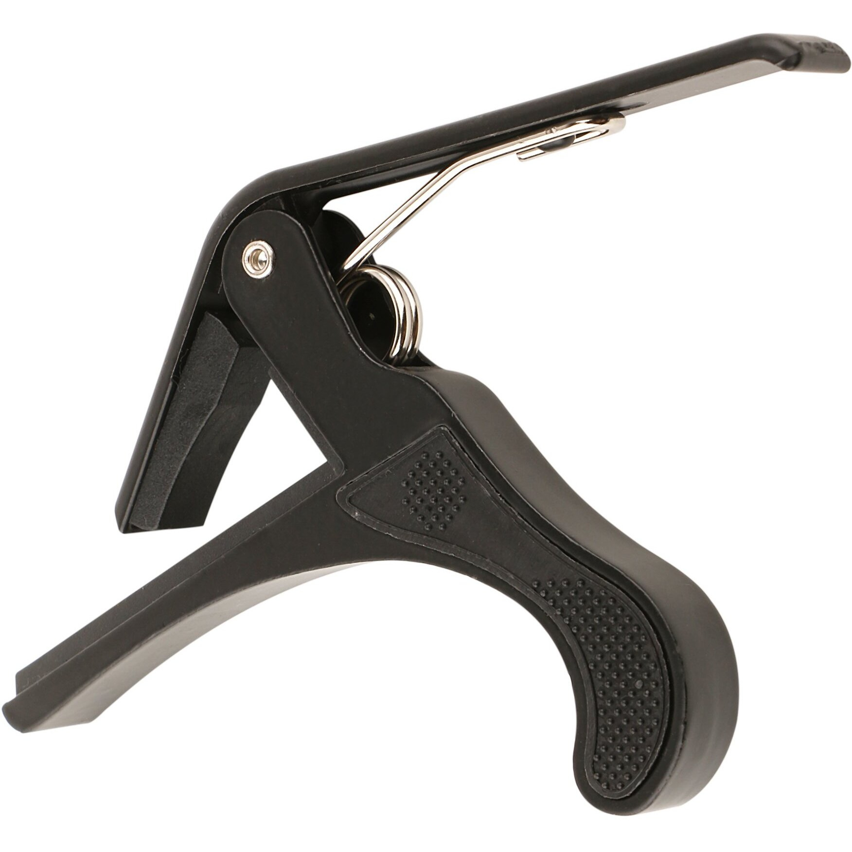 Jurez JRZ250 One Handed Trigger Guitar Metal Capo Quick Change for Ukulele, Electric and Acoustic Guitars, Black