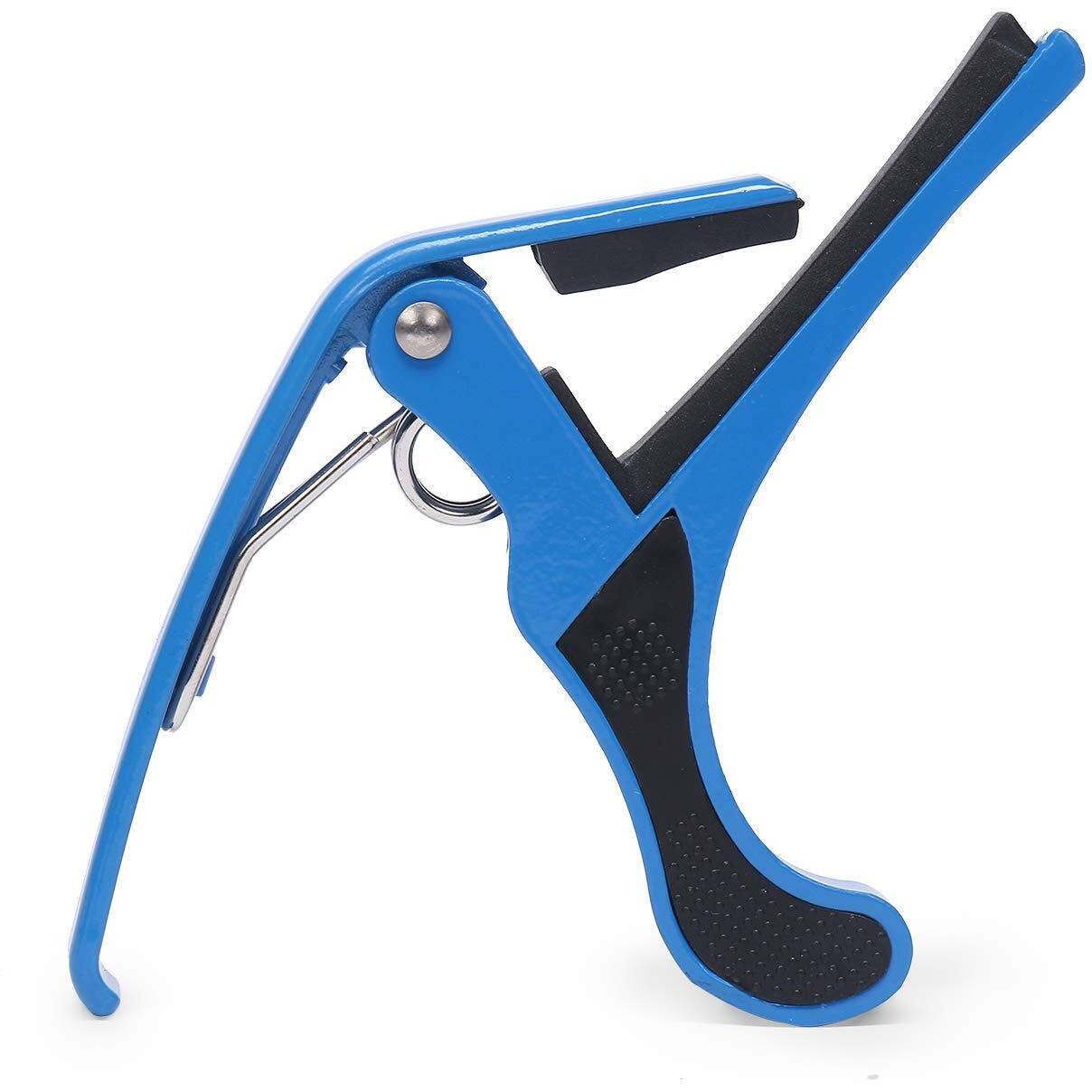 JUAREZ JRZ250 One Handed Trigger Guitar Metal Capo Quick Change For Ukulele, Electric And Acoustic Guitars, Blue
