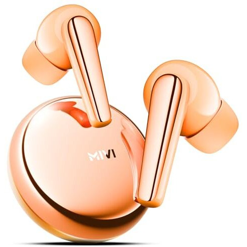 Mivi SuperPods Dueto, True Wireless Earbuds, Dual Drivers, 13mm Woofer, 6mm Tweeter, 3D Soundstage, 60H Playtime, AI-ENC, BT v5.3, Type C Charger, Made in India Earbud