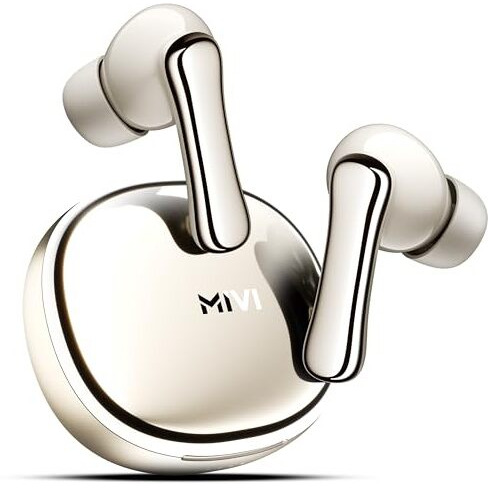 Mivi SuperPods Halo [Flagship Launch], True Wireless Earbuds with 35dB ANC, 3D Soundstage, 60H Playtime, Spatial Audio, Transparency Mode, 13mm Drivers, and IPX4 Water Resistance