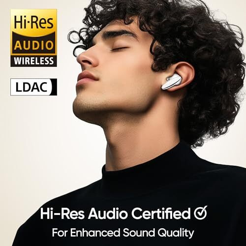 Mivi Opera ANC [Flagship Launch], True Wireless Earbuds with 35dB ANC, Hi-Res Audio, LDAC, 3D Soundstage, 60H Playtime, Spatial Audio, Transparency Mode, 13mm Drivers