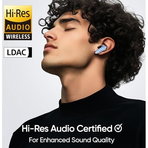 Mivi Opera ANC [Flagship Launch], True Wireless Earbuds with 35dB ANC, Hi-Res Audio, LDAC, 3D Soundstage, 60H Playtime, Spatial Audio, Transparency Mode, 13mm Drivers