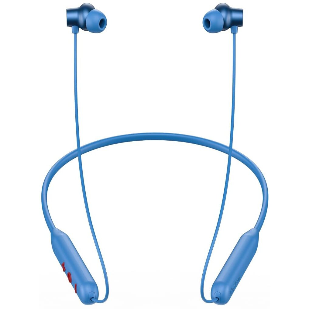 pTron Newly Launched Tangent Eon in-Ear Bluetooth 5.3 Wireless Headphones, 45H Playtime, HD Mic & TruTalk AI-ENC Calls, Movie/Music Modes, Dual Device Pairing & Type-C Fast Charging & IPX5 (Blue)