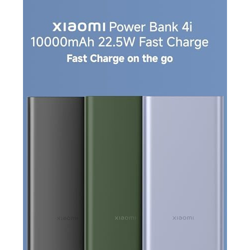 Xiaomi Power Bank 10000mAh 22.5W Fast Charging PD | Power Delivery | QC 3.0|Type C Input & Output |Triple Output Ports|Supports Android and Apple, Tablets, Earbuds, Watches etc