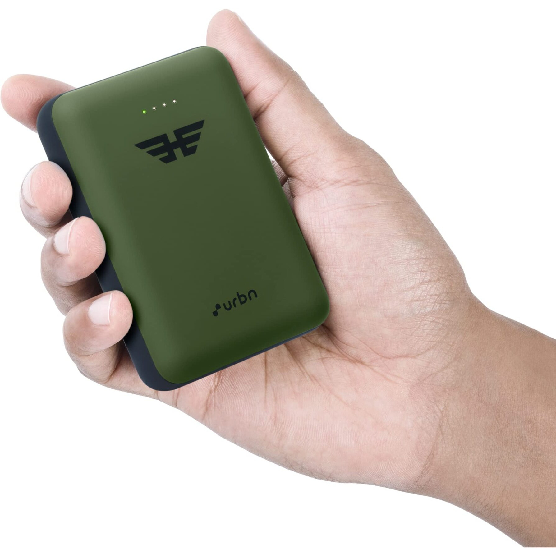 URBN 10000 mAh Ultra Compact 22.5W Super Fast Charging Pocket Power Bank with Quick Charge & Power Delivery, Type C Input/Output, Made in India, Type C Cable Included (Camo)