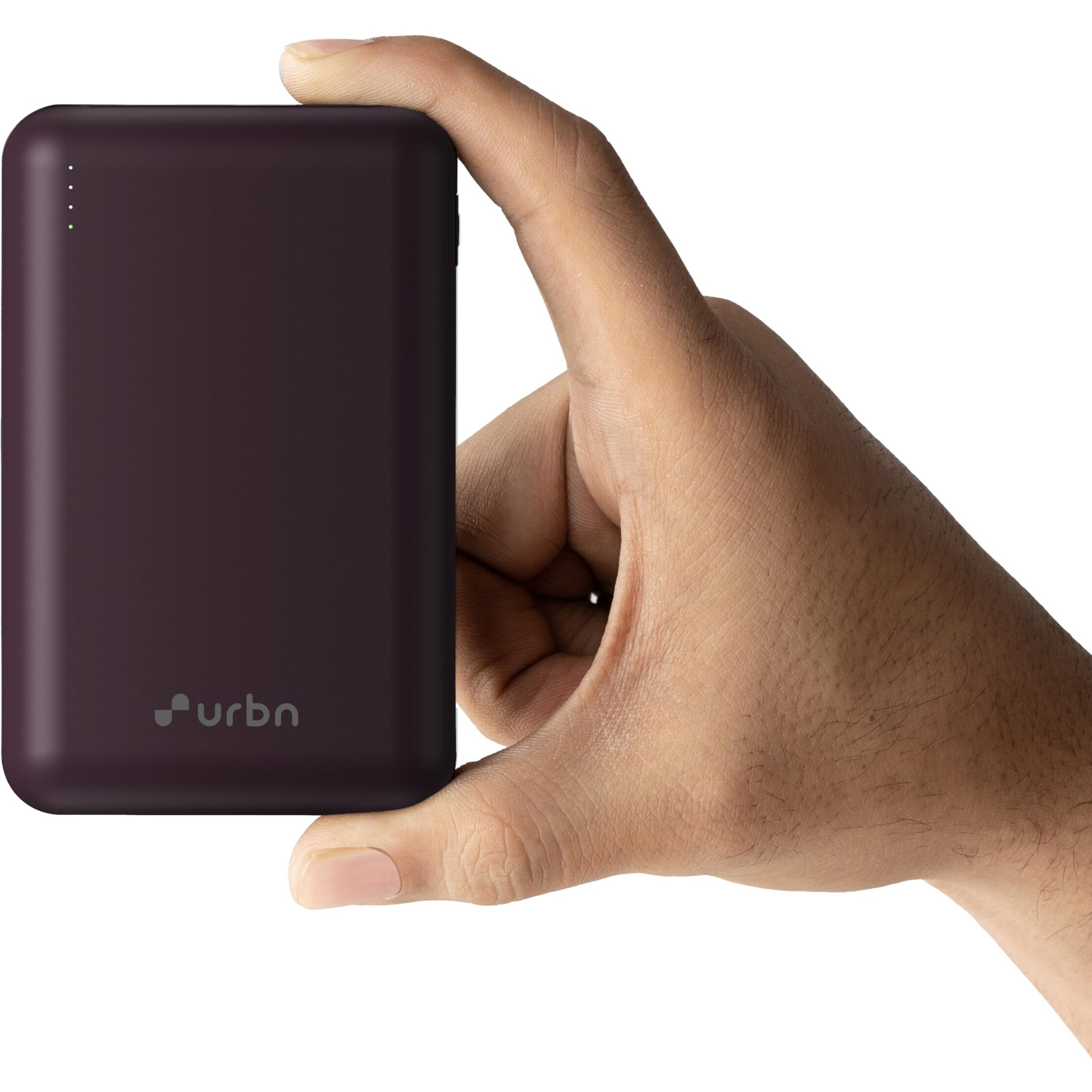 URBN 20000 mAh Premium Nano Power Bank | 22.5W Super Fast Charging | Pocket Size| Dual Type C Power Delivery (PD) Output + 1 USB Output for Quick Charge | Two-Way Fast Charge (Purple)